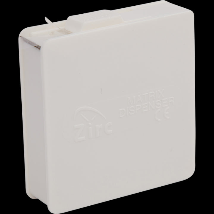 Zirc Dental 55Z200A Matrix Tape Dispenser White 3/8 Zirc Dental 55Z200A Matrix Tape Dispenser White 3/8